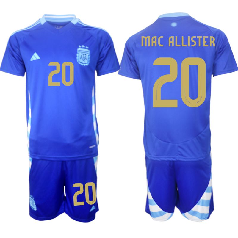 Men 2024-2025 Season Argentina away blue #20 Soccer Jersey->argentina jersey->Soccer Country Jersey